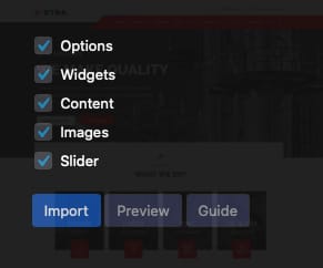 Demo importer checklist